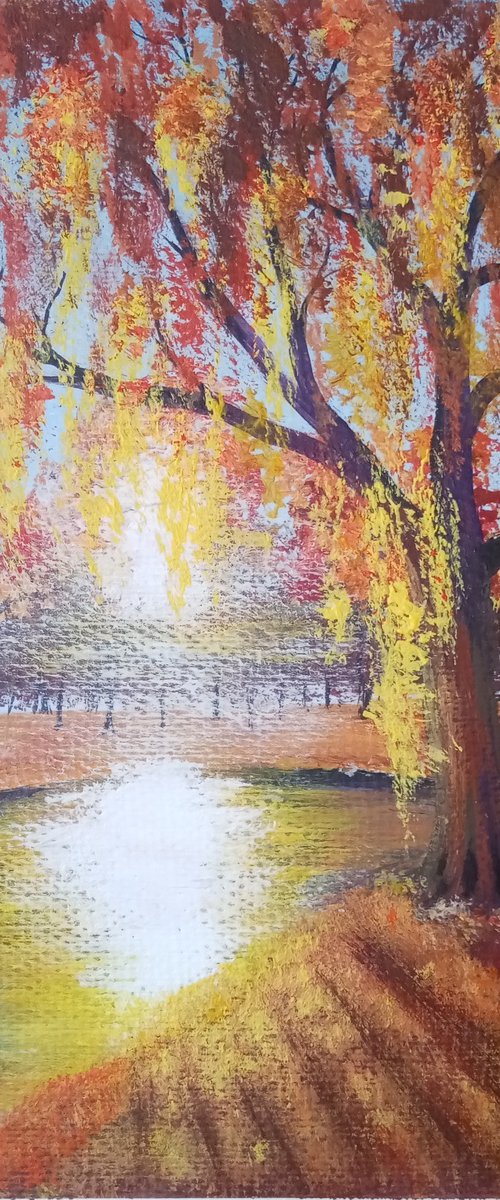 Autumn's Radiant Veil by Liubov Samoilova