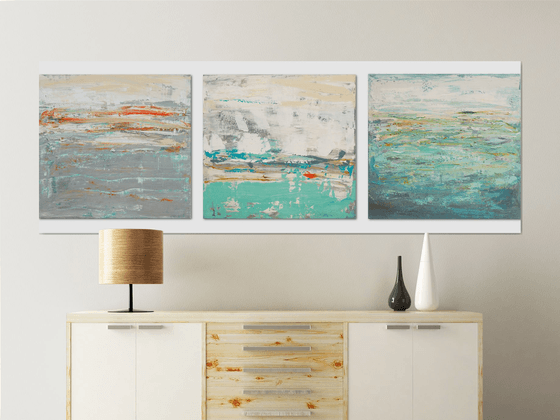 Triptych (abstract landscapes)