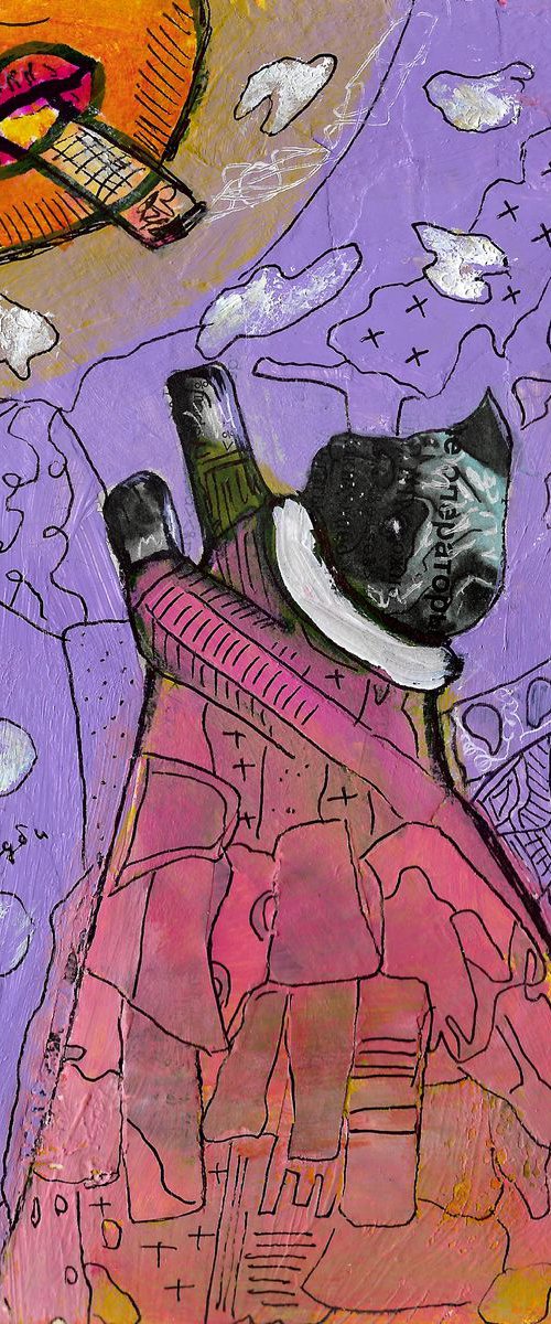 Pug and smoking sun by Pavel Kuragin