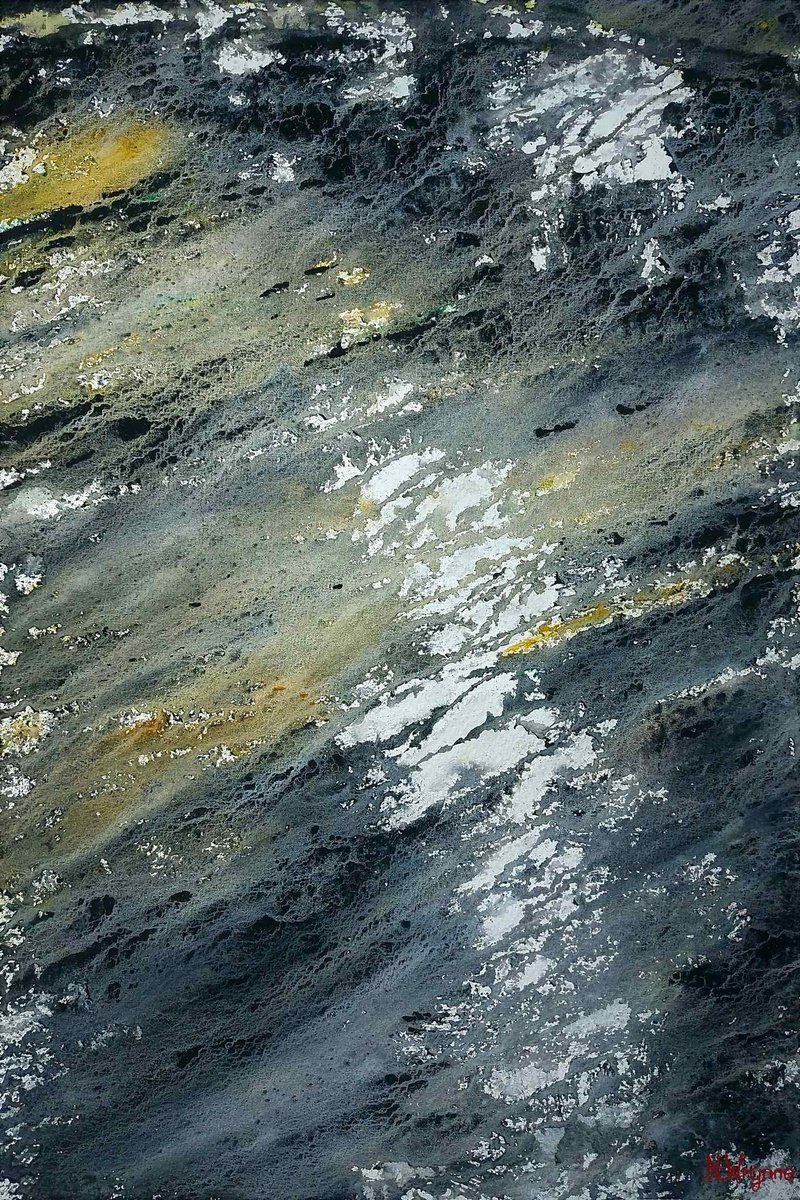 Abstract Watercolour By Neil Wrynne, 15 X 22", Time Is Past, Original Artwork