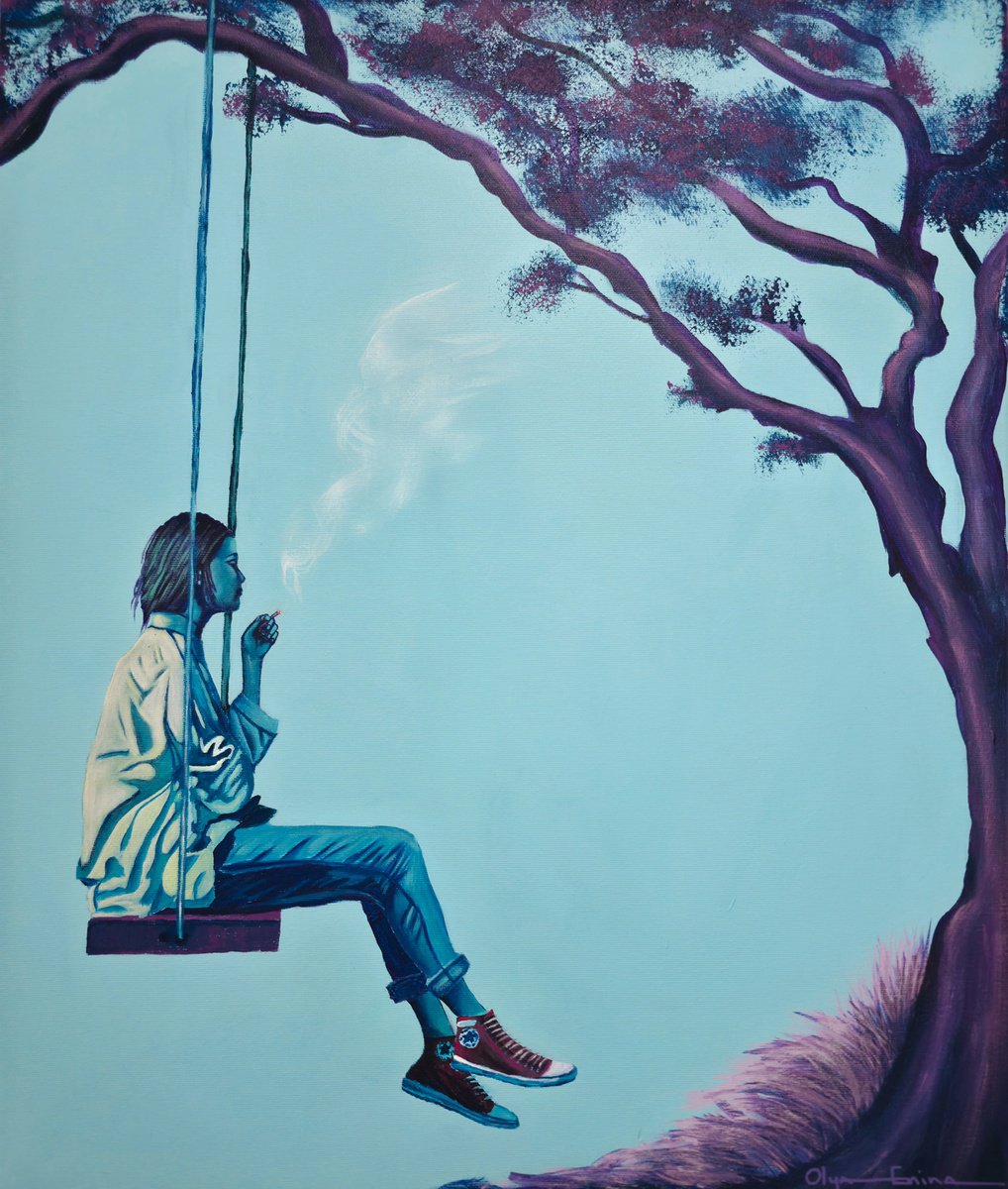 Between Playgrounds And Paychecks By Olya Enina, 22 X 26, Artwork For Sale On Artfinder