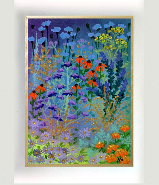 Autumn Garden with Gold