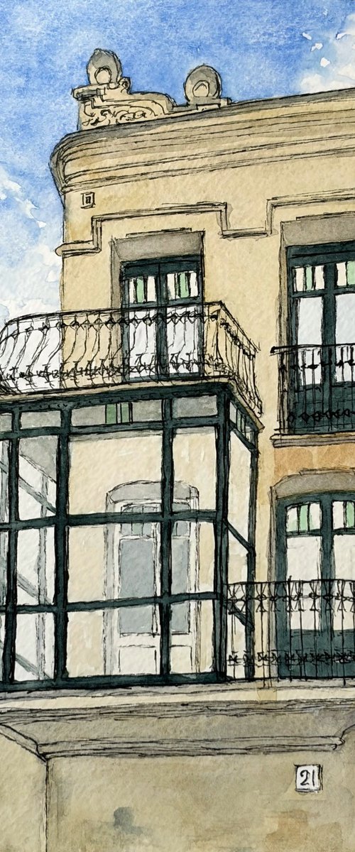 Corner Balcony, Mahon by Michael Richards