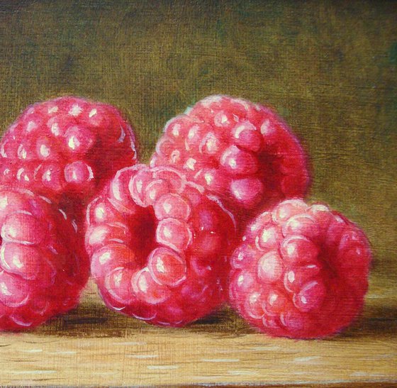 Raspberries and blueberry