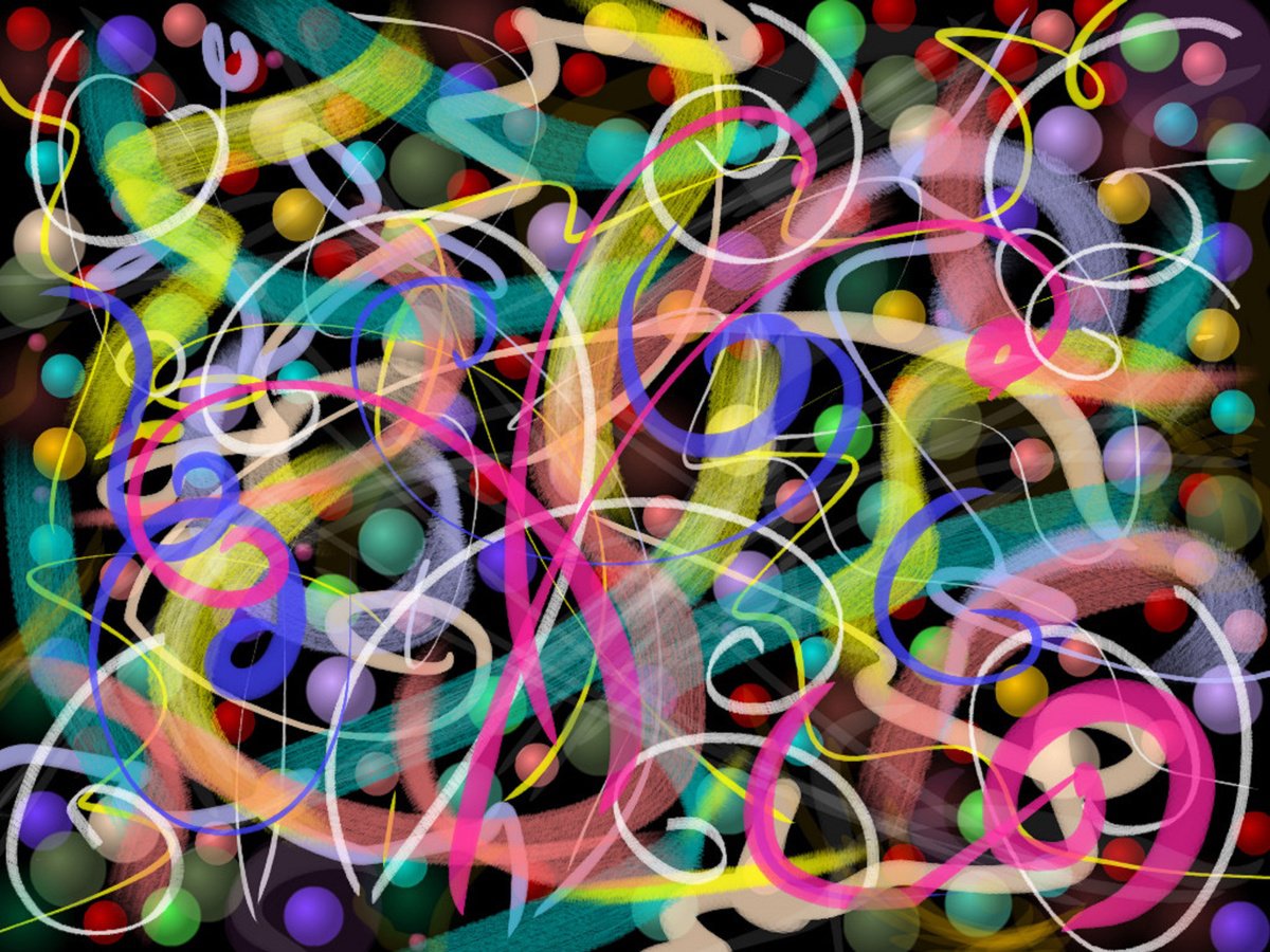 Organic Abstract Print By Galina Victoria, 32 X 24, Cosmic Etude 22, Original Artwork