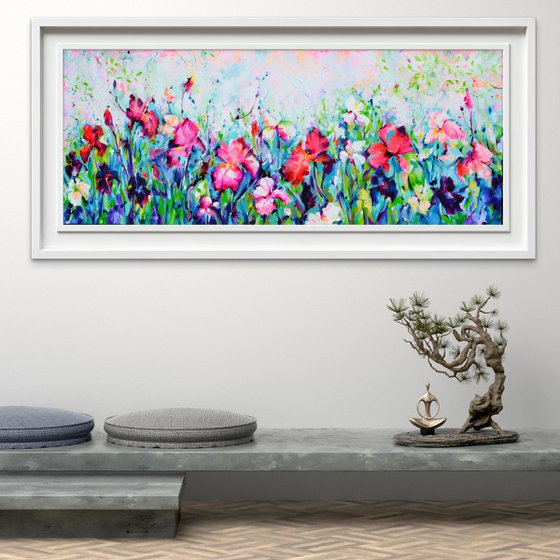 Colorful Iris Garden