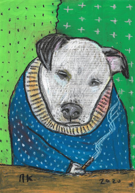 Smoking dog #65