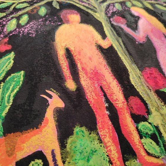 Adam and Eve. Light and Shadow