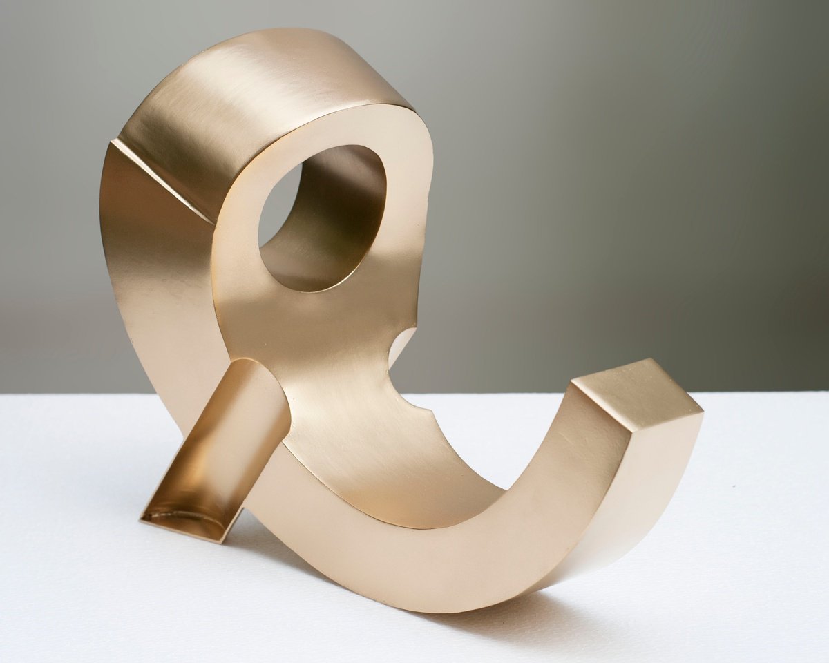 Geometric Abstract Sculpture By Roberto Canduela Luengo, 15 X 12", Gran Banista, Original Artwork