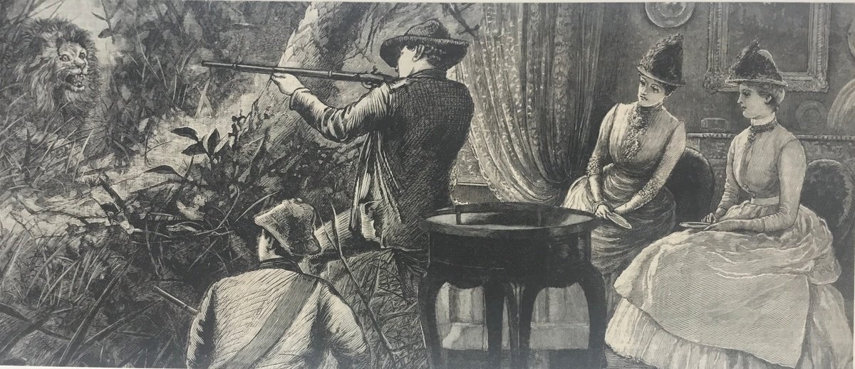 Surrealistic Portrait Collage By Tudor Evans, 11 X 5", Incident In The Parlour, Original Artwork