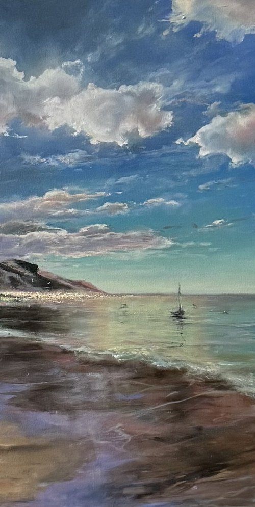 Morning calm by the Sea by Alesia Yeremeyeva