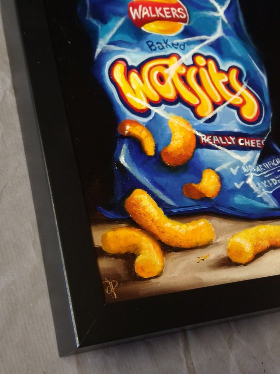 Wotsits crisps still life