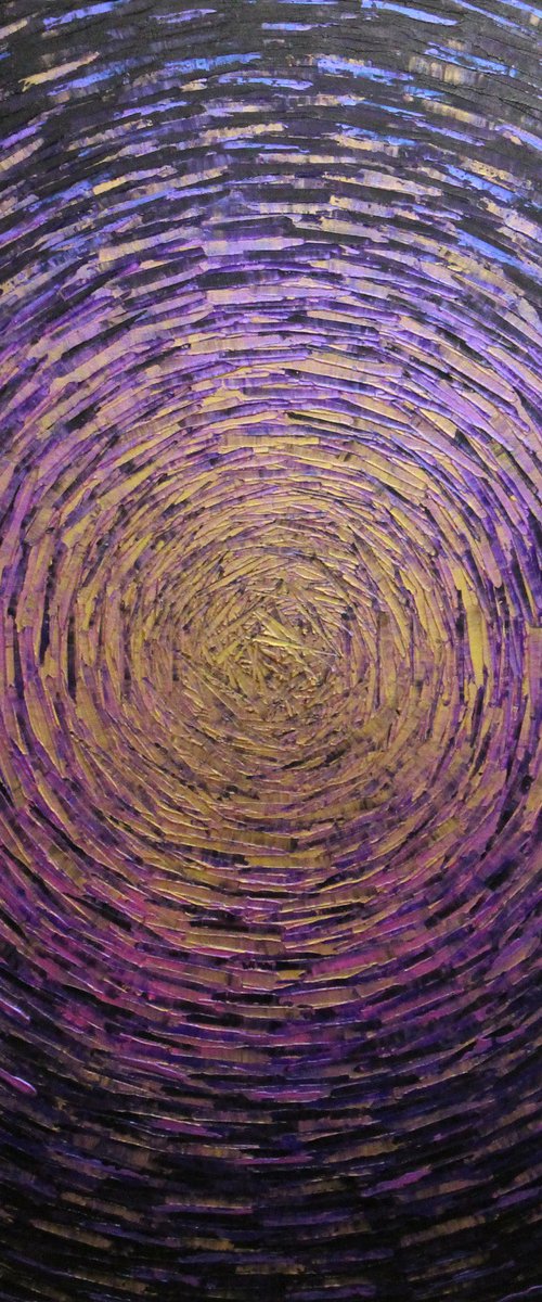 Vast amethyst gold radiance by Jonathan Pradillon