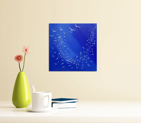 Soul Birds 2 - seascape, blue, small, gorgeous