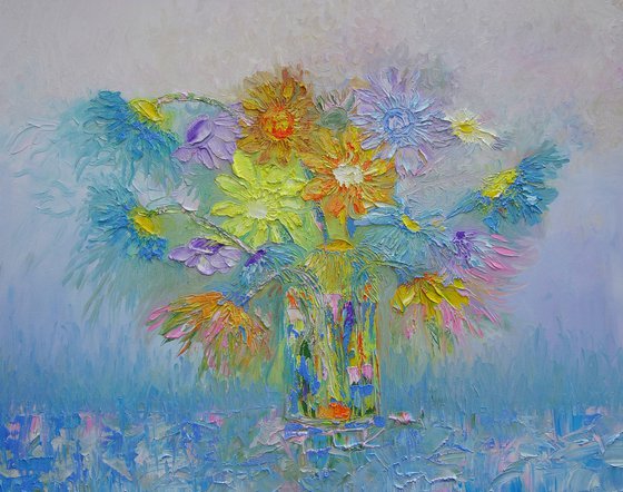 Pastel Sunflowers