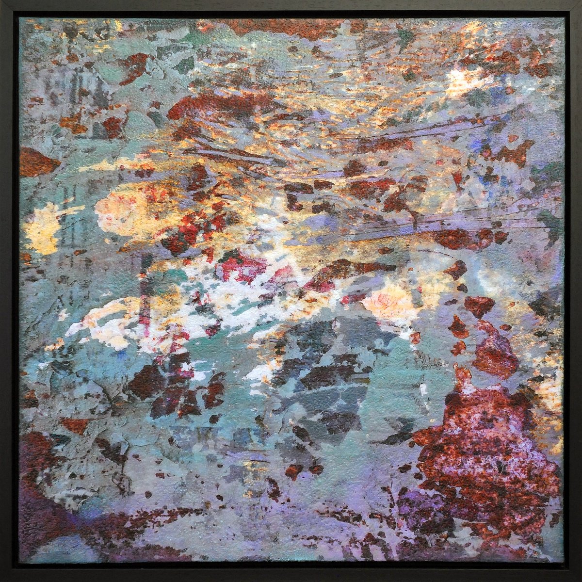 Portrait Print By Karin Vermeer, 33 X 33", Aurora Abstract, Original Artwork