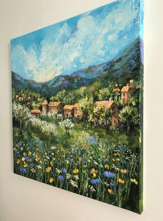 Springtime in Provence  -landscape painting