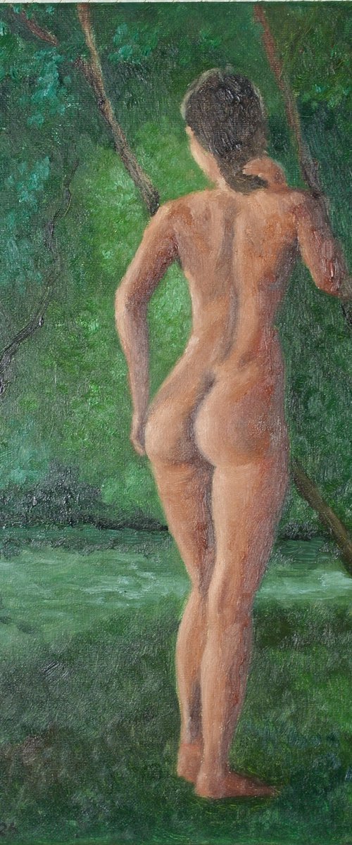 The Lovely Bather by Juri Semjonov