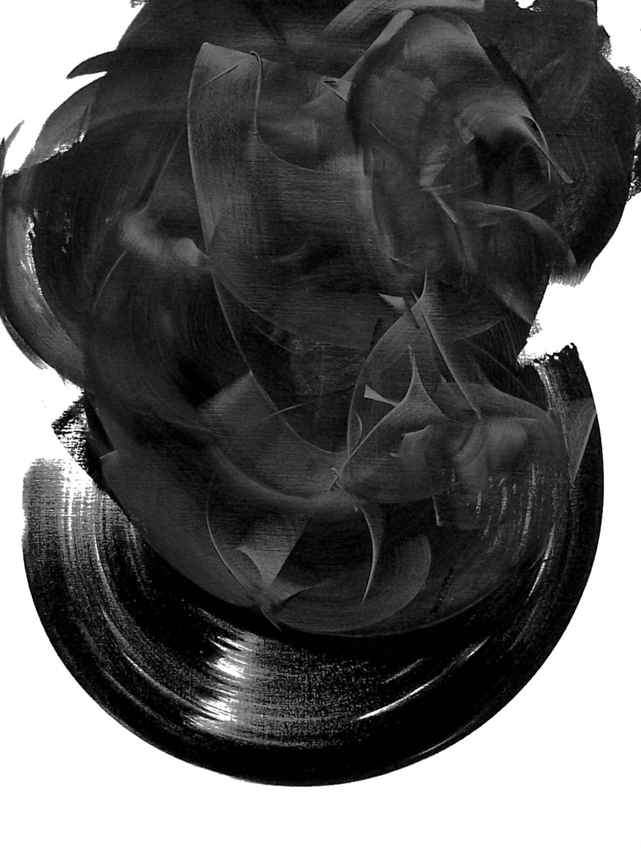 Expressive Abstract Painting By Newel Hunter, 36 X 48", Dulling The Blade, Original Artwork