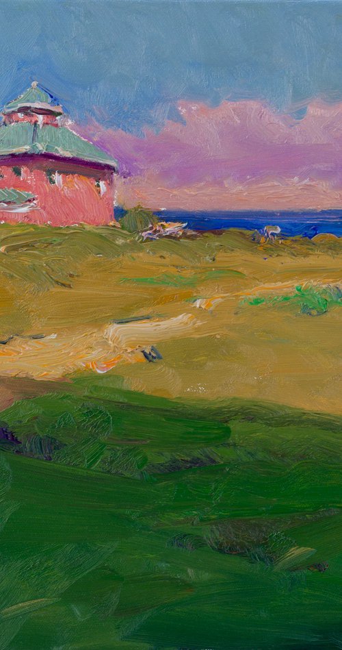 Pink House on the Beach by Suren Nersisyan