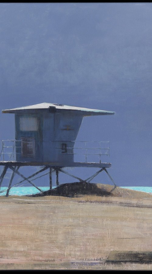 Bright Sky Noon and Lifeguard Tower by Bo Kravchenko