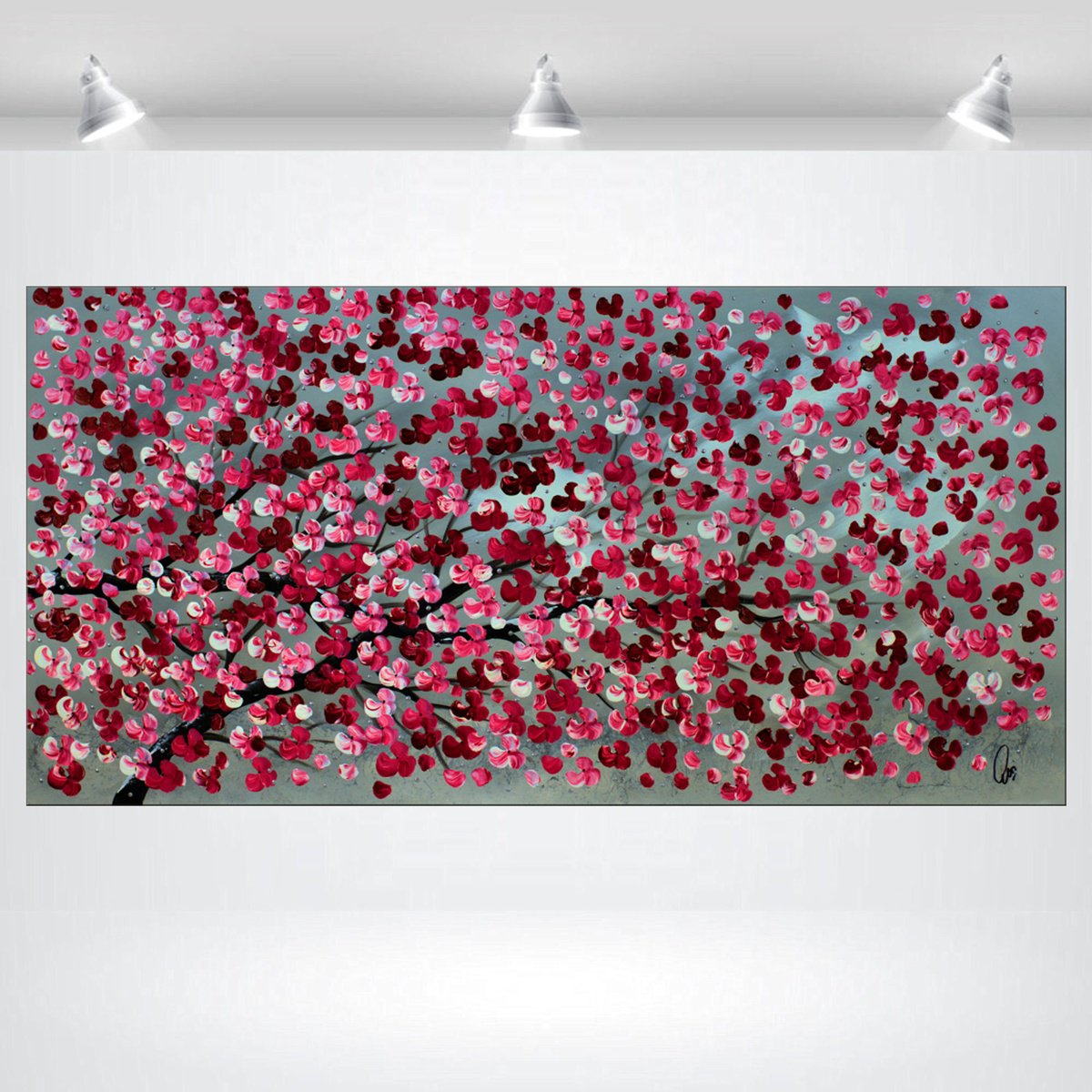  Romantic Spring By Edelgard Schroer, 39 X 20, Artwork For Sale On Artfinder