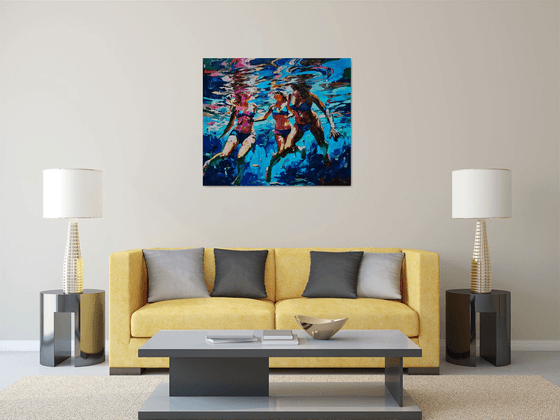 Under the clear water