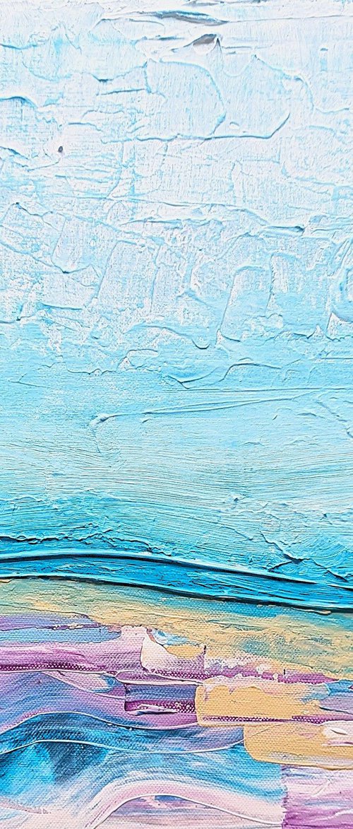 Beside The Seaside - Abstract by Lisa Price