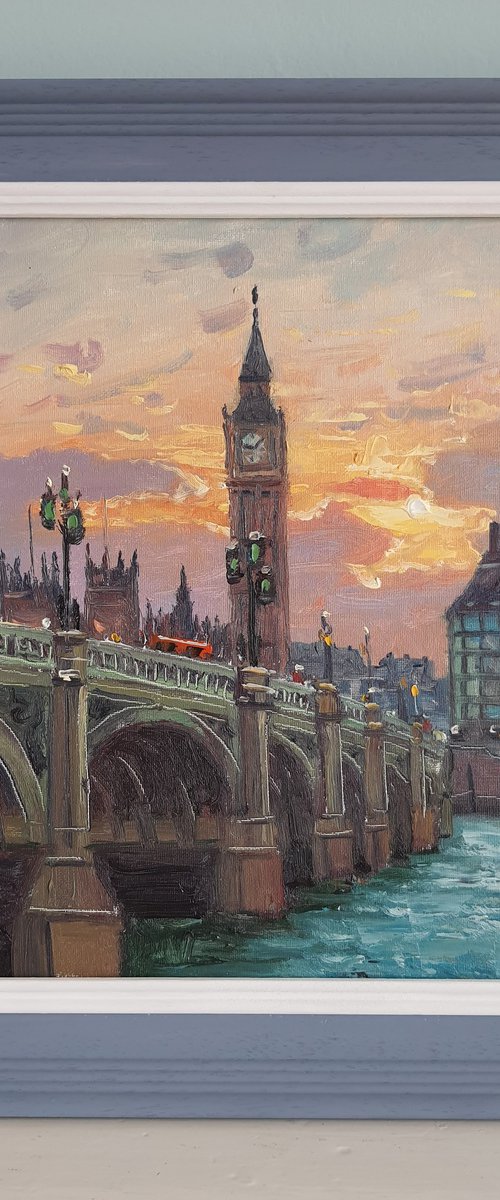 Westminster Bridge London by Roberto Ponte