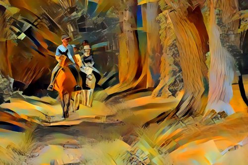 Horse ride in the forest N4 by Danielle ARNAL