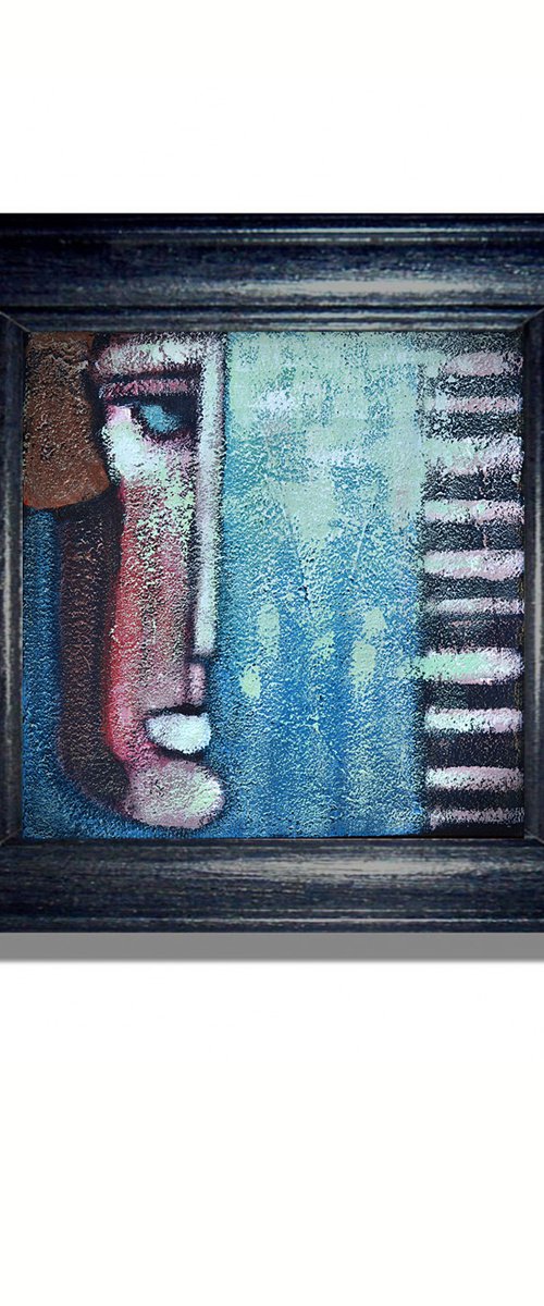 Clébleu (15x15x2cm) by Zhana Viel