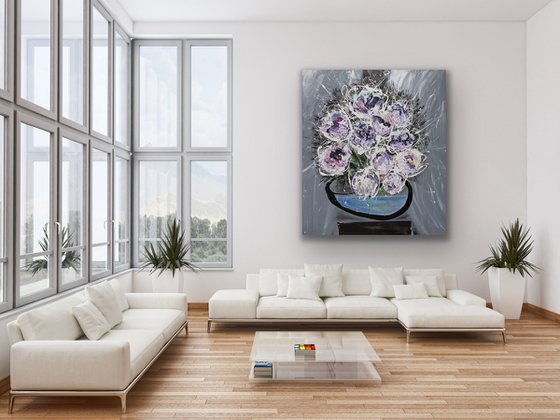 Floral - Black Vase 1