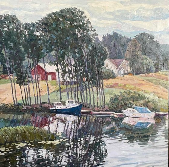 Windy day in Strømfoss