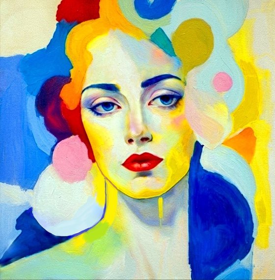 "Held In Light" - Female Portrait