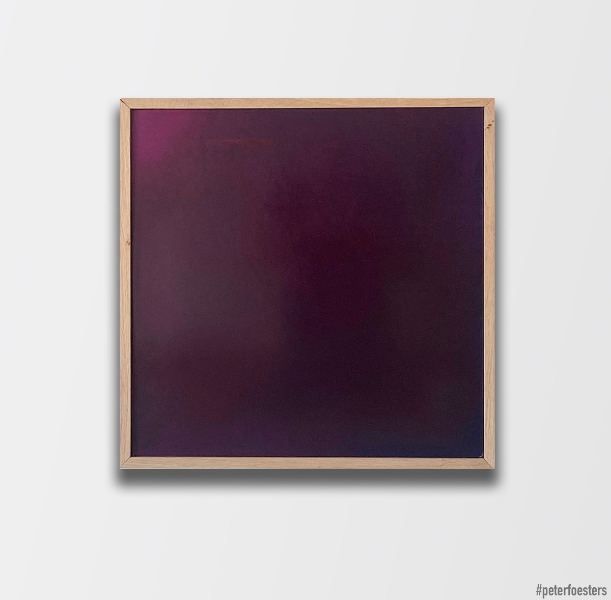 Geometric Abstract Painting By Peter Foesters, 21 X 21", Nightspot, Original Artwork