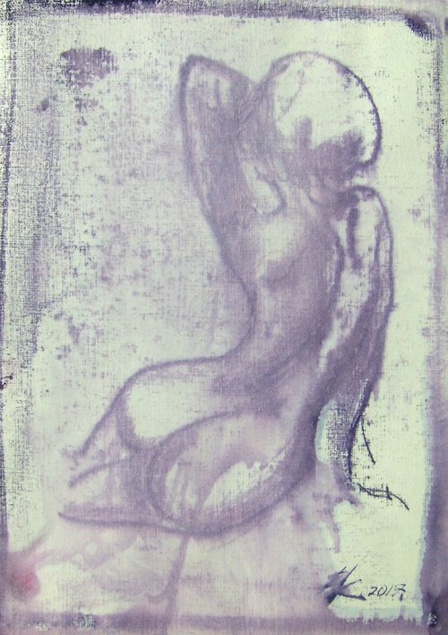 Nude monotype # 39 by Vitaliy Koriakin