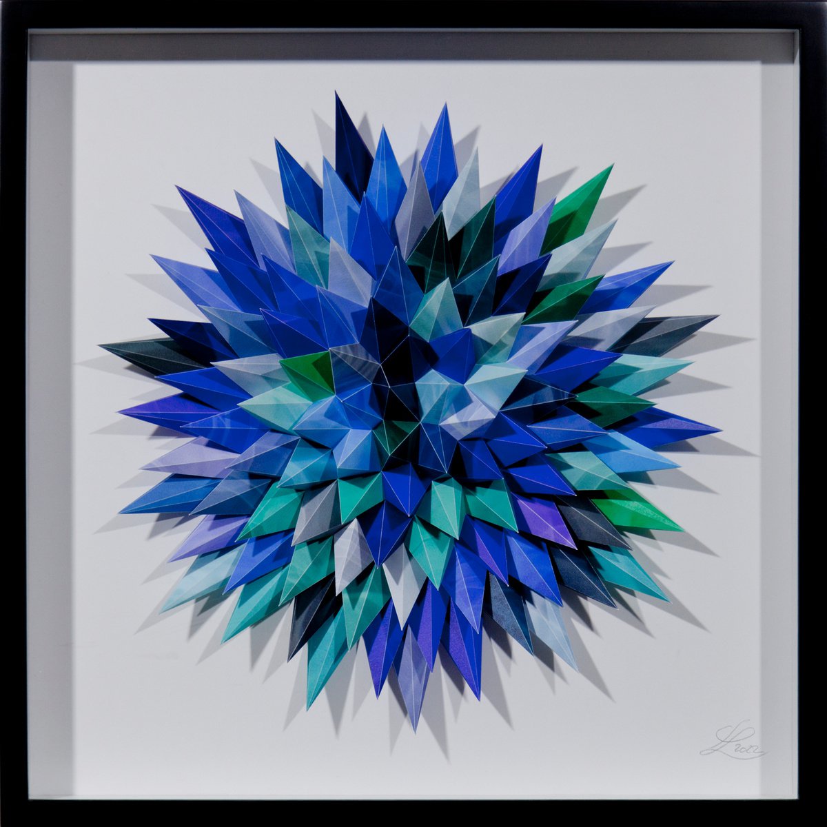 Geometric Abstract Sculpture By Letovbarski Artlab, 20 X 20", A Sip Of Gin #2/12, Original Artwork