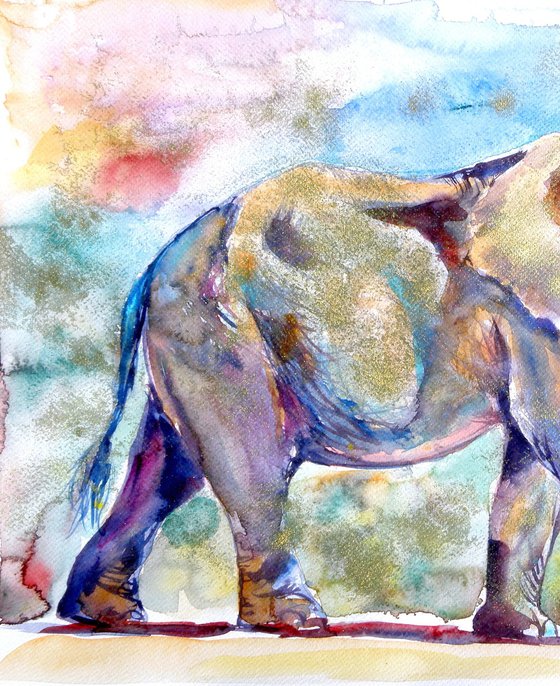 Elephant in gold