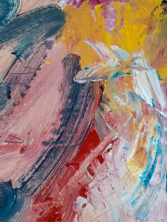 - Tuta Mondo N-7 - Style of Willem de Kooning. Abstract Expressionism Painting