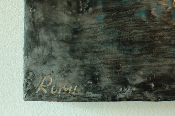 "Feather". Encaustic.