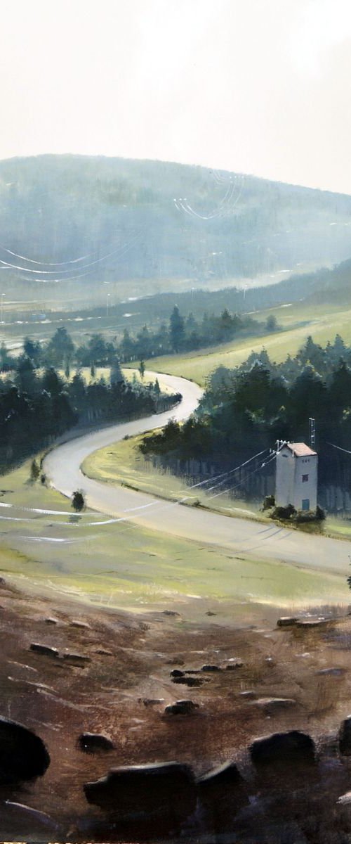 GUADARRAMA. Large paiting 92x92cm by Rafael Carrascal