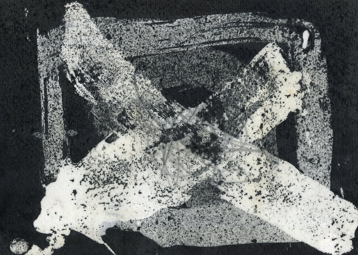 Expressive Abstract Limited Edition Print By Elizabeth Anne Fox, 10 X 7, Manifold 3, Original Artwork