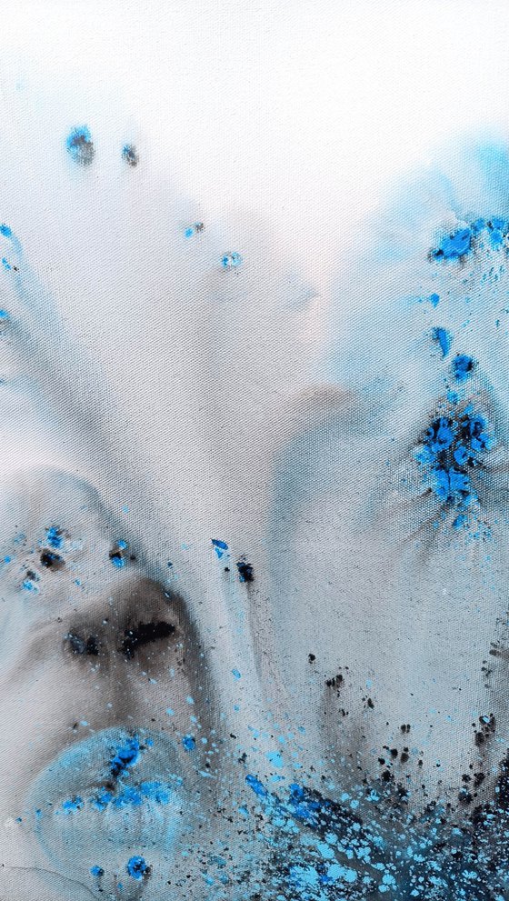 Nature 546 — Fluid Blue on Canvas