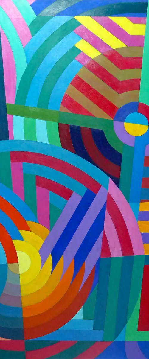 LARGE GEOMETRIC DOODLE viii by Stephen Conroy