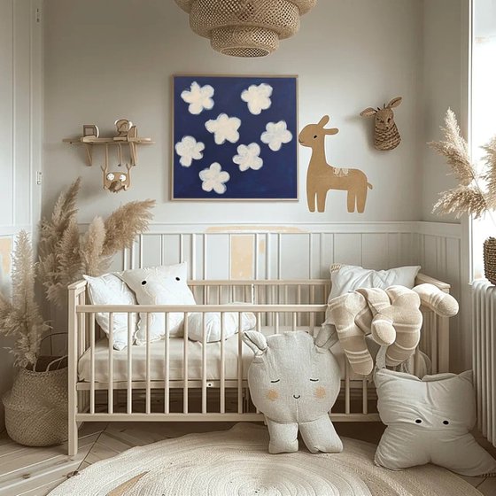 Cloud Dancers in a Field of Blue