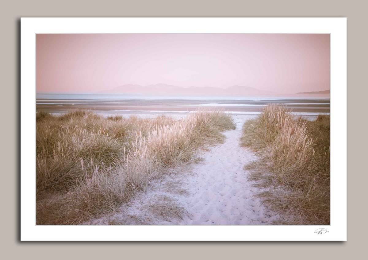 Impressionistic Landscape Photograph By Lynne Douglas, 44 X 31", The Secret Beach, Original Artwork