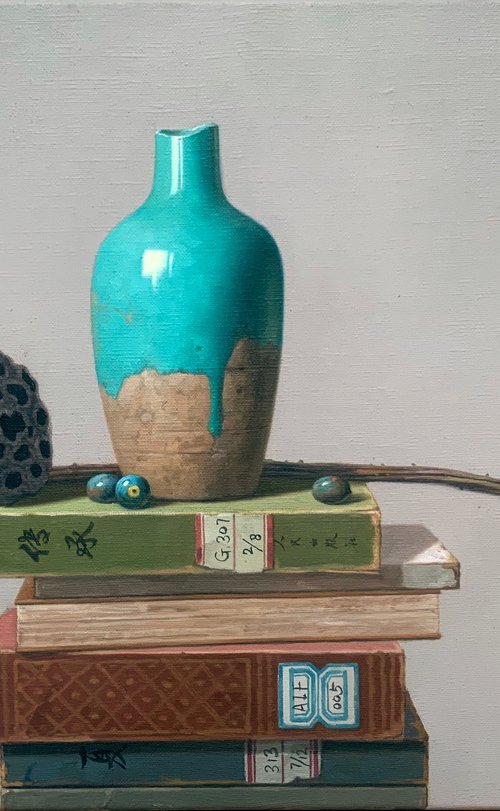 Still life:zen art c162 by Kunlong Wang