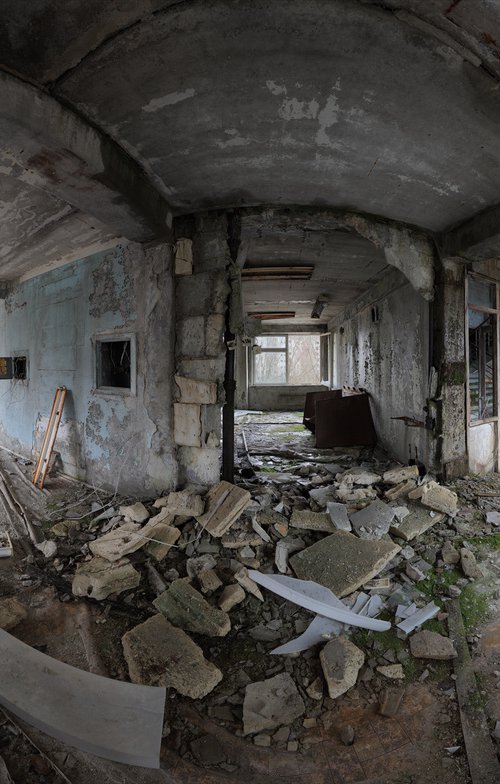 #12. Pripyat school corridor 1 - XL size by Stanislav Vederskyi