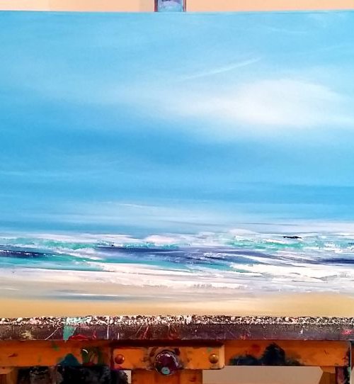 Spirit of Surf - Great gift for Beach Lovers, Modern Art Office Decor Home by Mel Graham