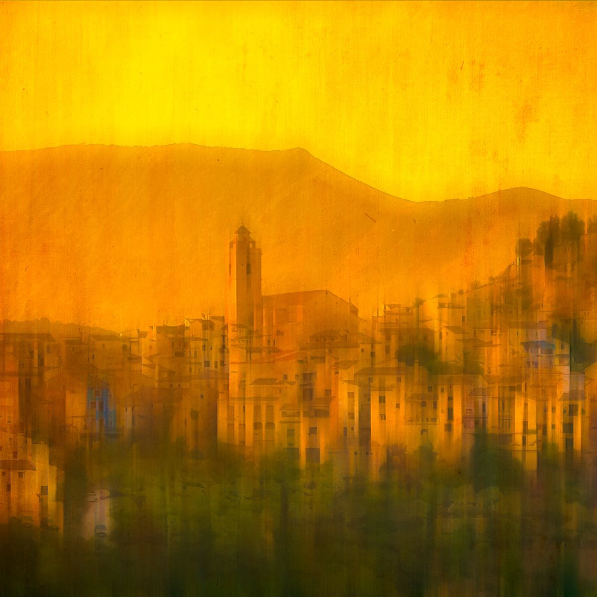 Hilltop Mountain Village #1 Limited Edition 1/50 10x10 inch Photographic Print. by Graham Briggs